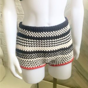 Zara crochet knit shorts.